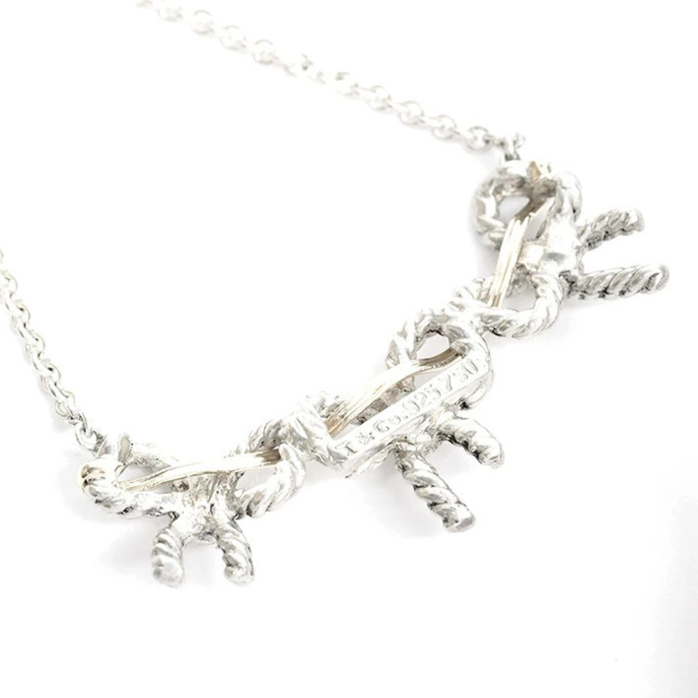 Tiffany Triple Rion Combination Pendant Necklace Silver Yellow Gold